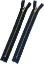 Picture of YKK 8" Metal Zipper Closed-End