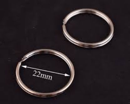 Picture of 22mm round steel split ring 