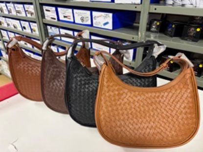 Picture of 251 Woven Crescent Leather Bag