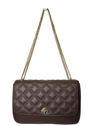 Picture of 204 Quilted Leather Shoulder Bag Gold-Tone Chain