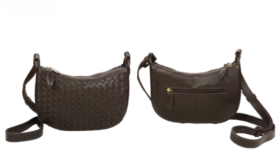 Picture of 218 Woven Leather Crossbody Bag